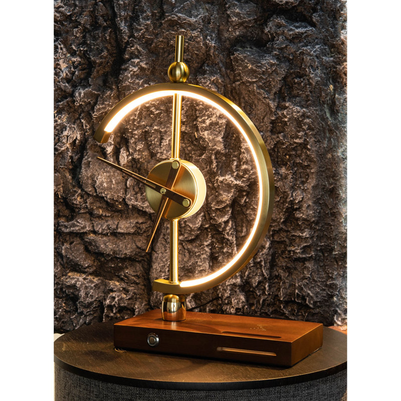 Albom LED Clock Lamp With Wireless Phone Charging Spot