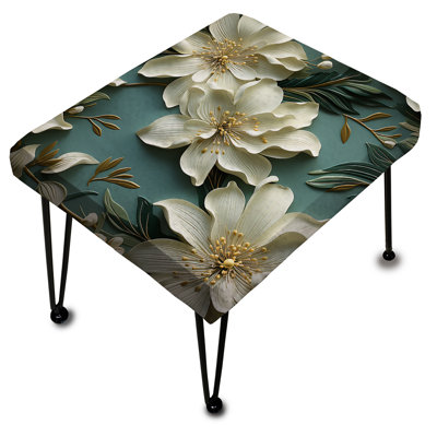 Mirage Elegance Tropical Pattern - Tropical Rectangle Ottoman