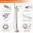 Single-Handle Floor-Mounted Tub Filler With Waterfall Spout And Hand Shower-105208391