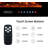 70 Inch Electric Fireplace, Wall Mounted Fireplace Insert Heater With Remote Control&Touch Screen, Logs&Crystals, Recessed Electric Fireplace Heater, 9 Color Led Flame, 750/1500W