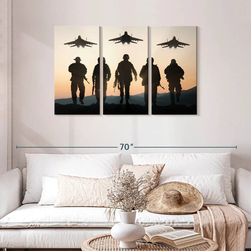 Air Force Silhouettes, 28" H x 45" W