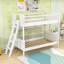 Lit superposé en bois avec 3 tablettes de rangement-1444407366