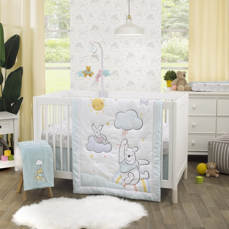  Couverture pour bébé NoJo Disney Winnie l'Ourson Hello Sunshine Aqua