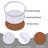 Round 6 Piece Coaster Set With Holder-98967403
