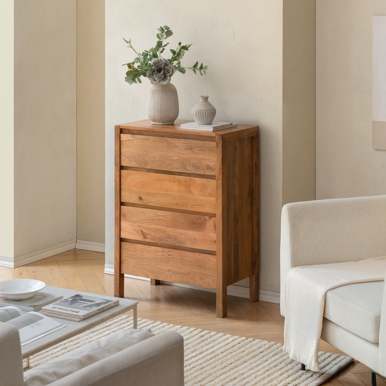 Stills Solid Wood Dresser and Chest, Mid Tone Honey
