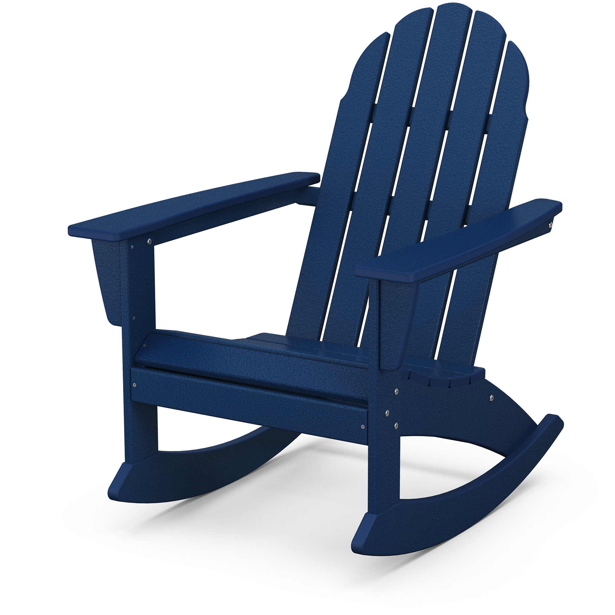 POLYWOOD Vineyard Adirondack Rocking Chair, Navy