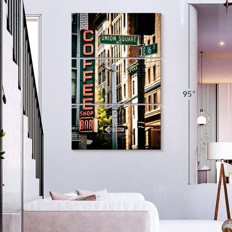 Sireci Union Square Coffee, 32" H x 20" W