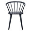 Chaise avec accoudoirs en bois massif Majidah