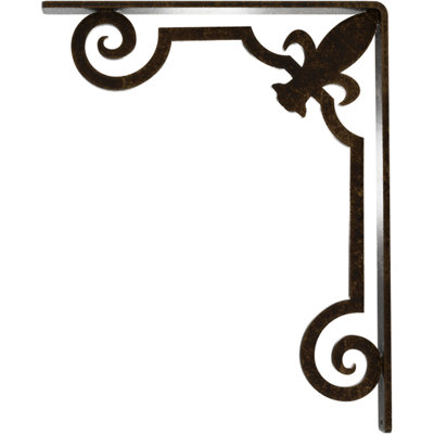 Support en fer forgé Fleur De Lis