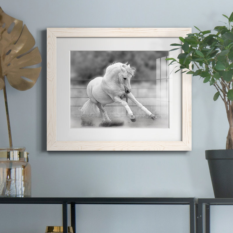 " All For Show ", 24" H x 18" W x 1.5" D, White Framed Paper