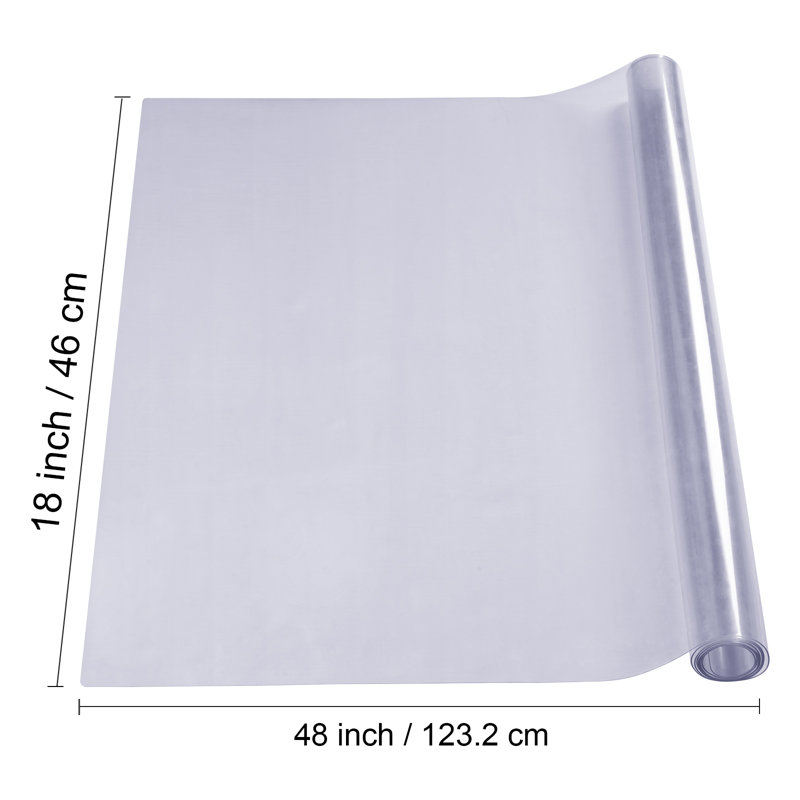 Clear Table Cover Protector Table Cover, 0.06" H x 24" W x 12" D