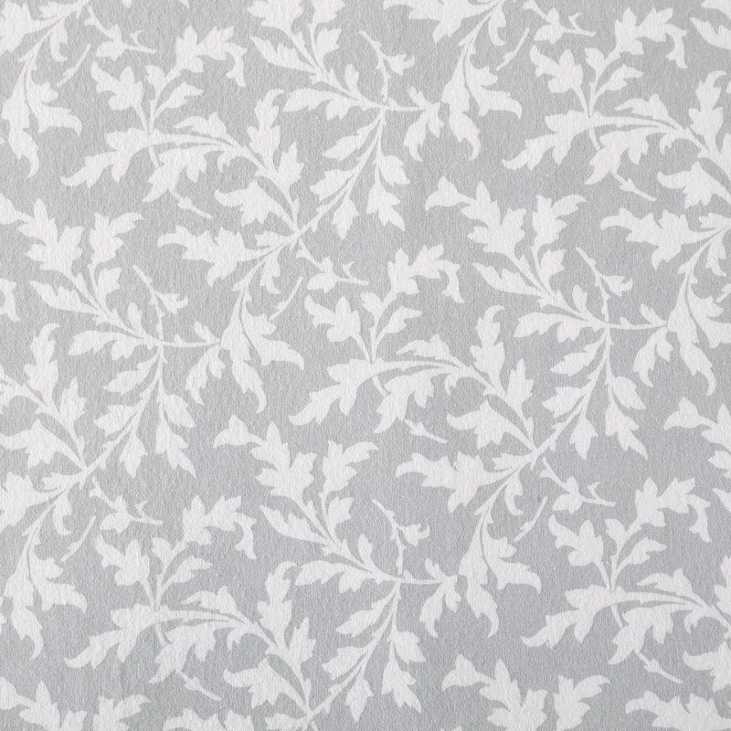 Brushed Cotton Flannel Sheet Set, Queen Sheet Set with 2 Pillowcases, Crestwood Gray