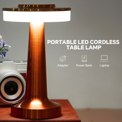 Yahna Portable LED Desk Lamp Rechargeable Night Light for Kids Nursery Dining Room
