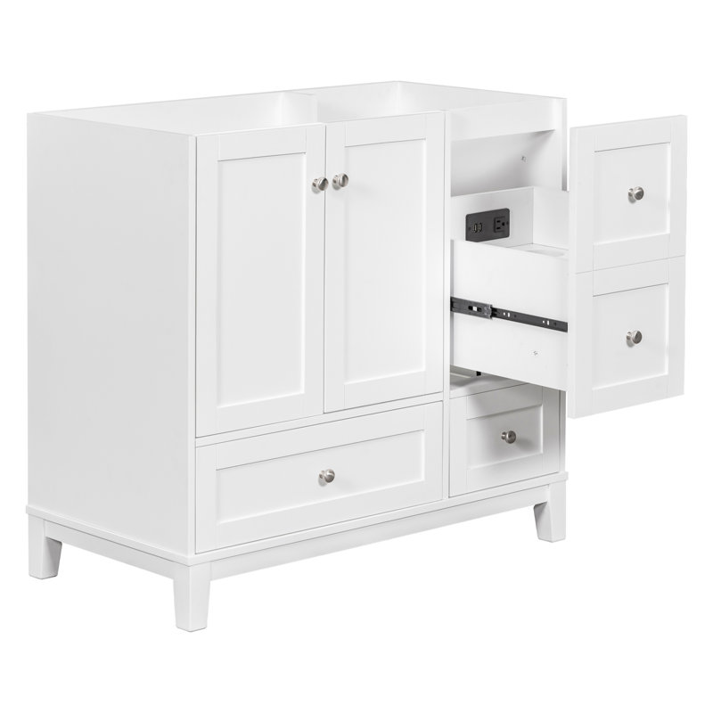[Cabinet seulement] Meuble-lavabo de 36 po (lavabo non inclus), Blanc