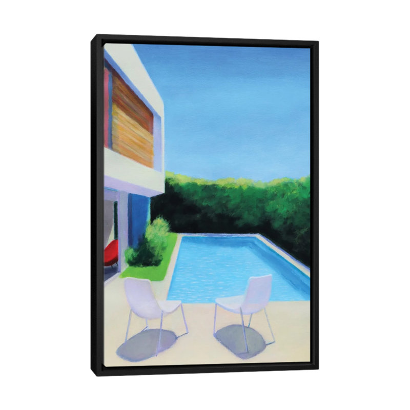 Summer Light 1 Piece Wall Art on Canvas, 66.04 cm H x 45.72 cm W x 4.445 cm D, Black