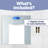 Ultra Thin, Silver and Glass Scale With Easy To Read LCD Display - Auto Step On