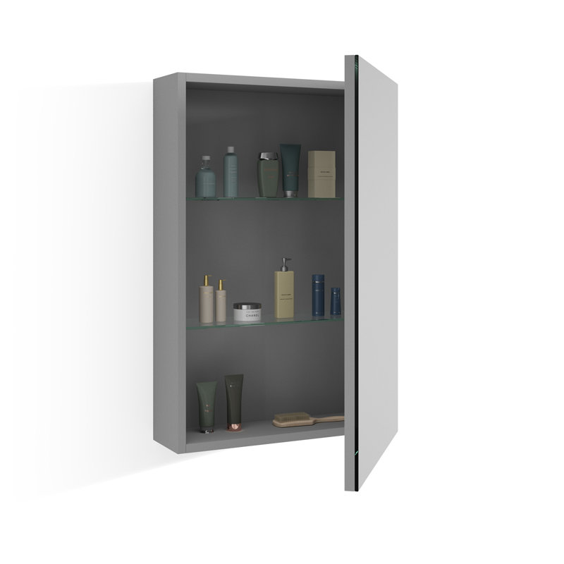 Camilia Mirrored Medicine Cabinet, 26.8" H x 17.7" W x 5.3" D 