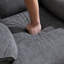 Canapé inclinable manuel en tissu de chenille de 119 po de largeur avec 119 sièges fixes et dossier confortable et doux-130702545