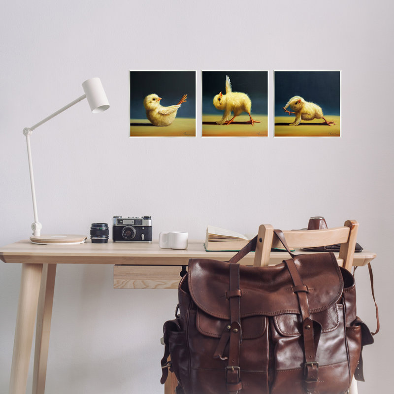 Ensemble de 3 impressions sur toile encadrées