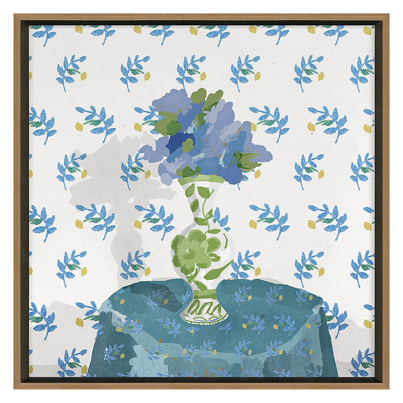 Williams Vase 1 Print by Dana Gibson, Gold, 24" H x 24" W 