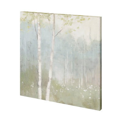 Spring Fling I Cool a Hand Embelished Textured Canvas