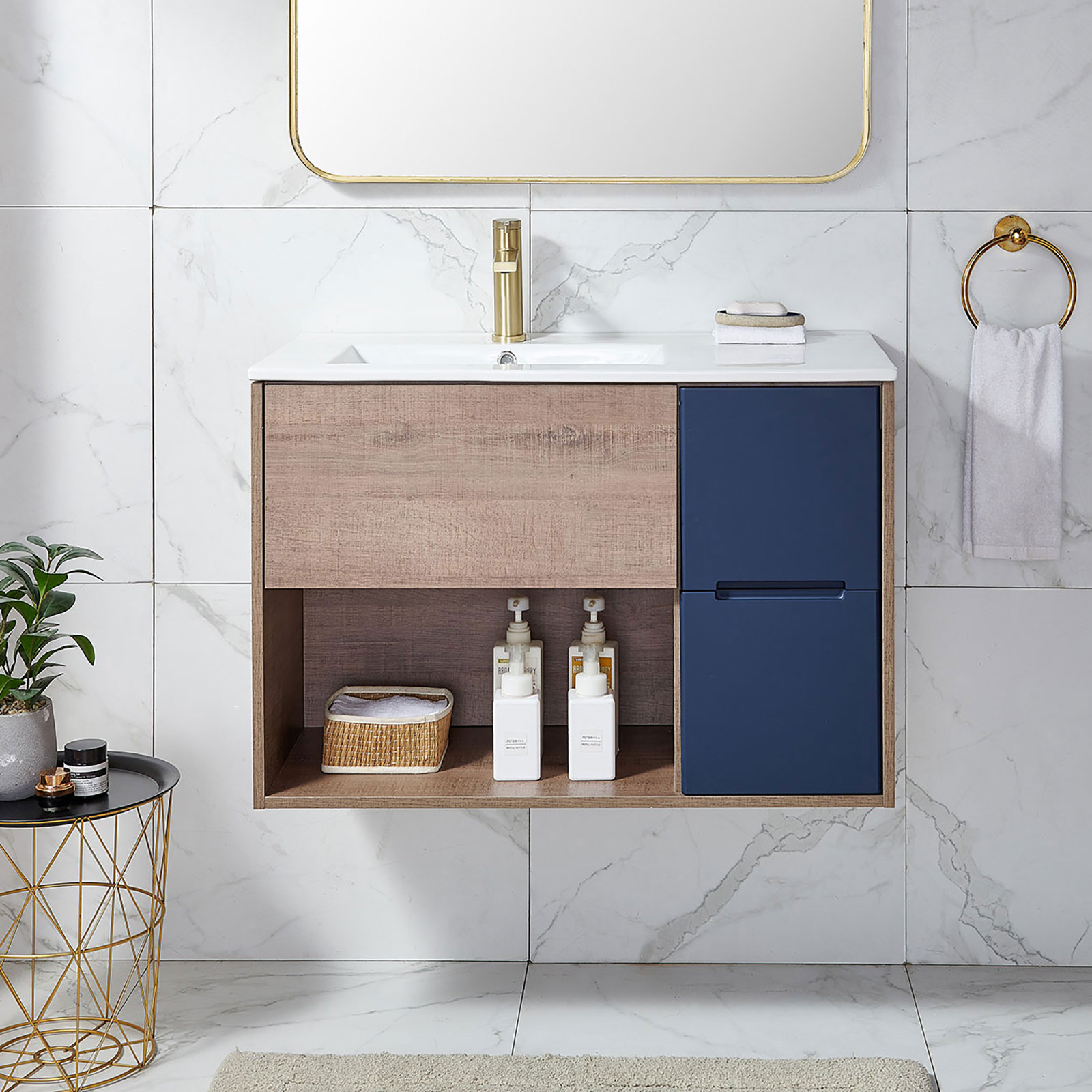 https://assets.wfcdn.com/im/22622231/compr-r85/2485/248543368/januelle-36-brown-blue-modern-wall-mounted-single-bathroom-vanity-set-with-open-shelves.jpg