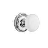 Rope Rosette with White Porcelain Door Knob