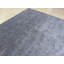 Tapis en soie gris foncé 9 pi 3 po x 12 po main one-of-kind noué la Durand