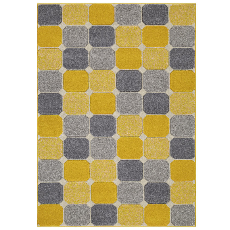 Enoch Geometric Area Rug, Rectangle 80 x 150cm