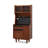 Medieval Style Solid Wood Rock Slab Food Cabinet