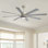 Grand ventilateur de plafond 72 pouces avec lumière, moteur à courant continu réversible, ventilateur de plafond moderne pour le salon