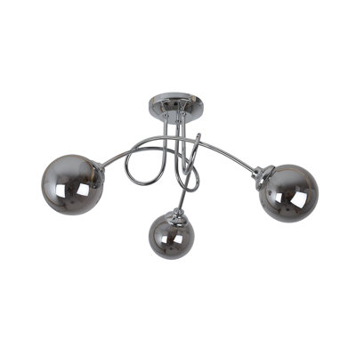 Glass Semi Flush Mount