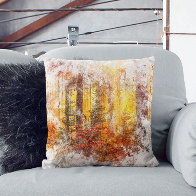 Square Throw Cushion, Black, 40cm H x 40cm W x 15cm D
