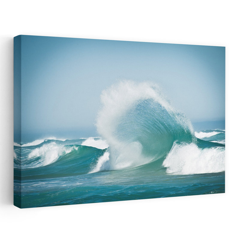 Contemporary Art Abstract Contemporary Landscape Ocean Wall Art by Robert Steinkopff - Wrapped Canvas Print