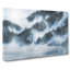 Grey Wolf In A Winter Forest - Wrapped Canvas Painting-56661098