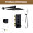 3 Functions 12" Wall Mount Thermostatic Shower System-119092615