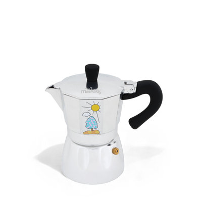 Cafetière à moka en aluminium 6 tasses avec soupape de sûreté pour cuisinières à gaz électriques en céramique 240 ml Moka Pot