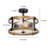 Kinman Glass Semi Flush Mount