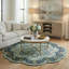 Tapis festonné 100% laine Cementon-114816703