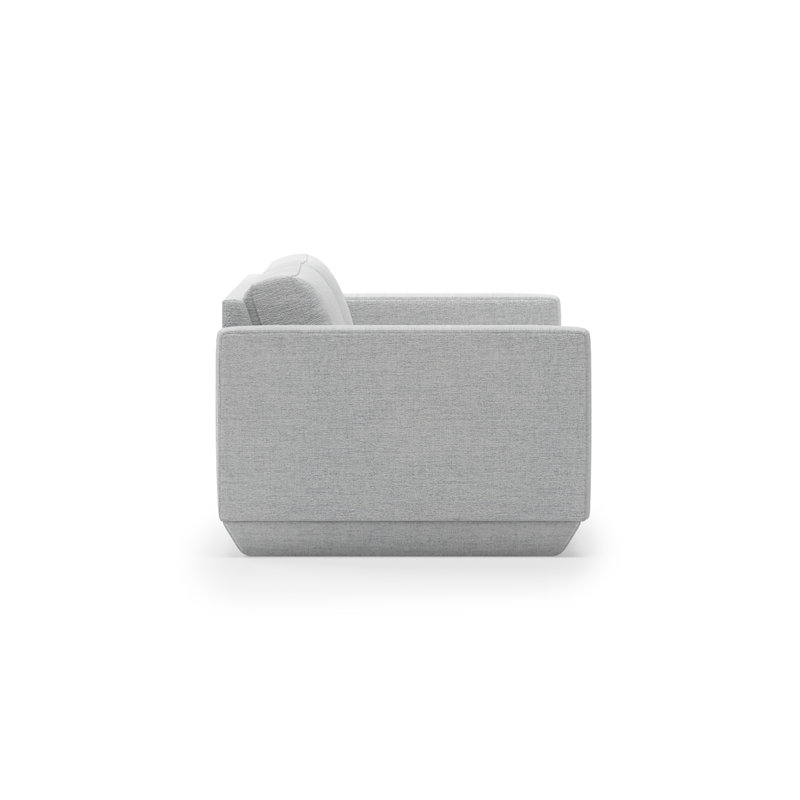 Podium Modular 2 PC Sofa, Bayview Silver Performance Twill