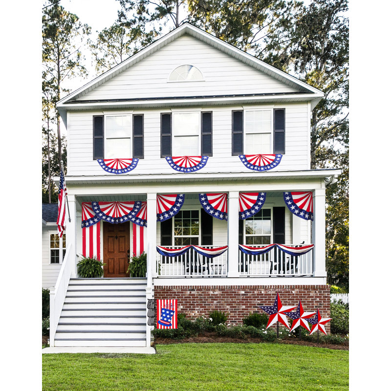 Drapeau de maison en nylon 2 faces 3 x 10 pi
