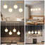 4-Light Glass Kitchen Island Pendant
