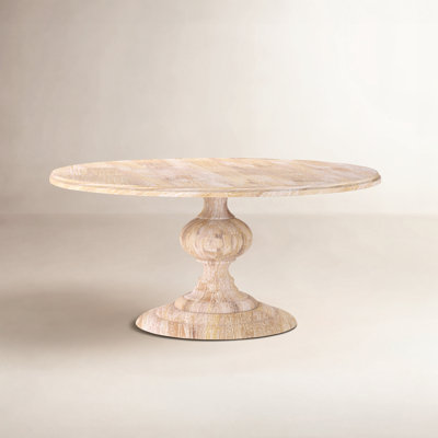 Tanisha Mango Solid Wood Pedestal Dining Table