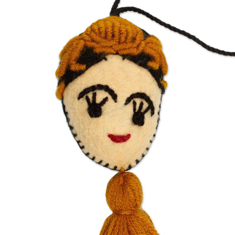 Figurine décorative Frida, Jaune