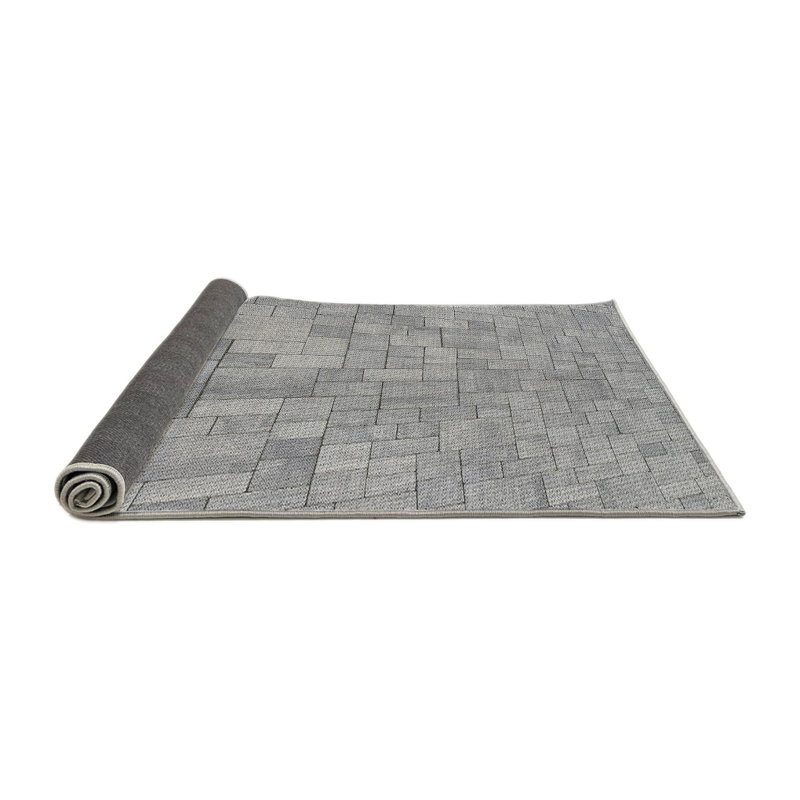 Tapis géométrique gris, Rond 3 pi