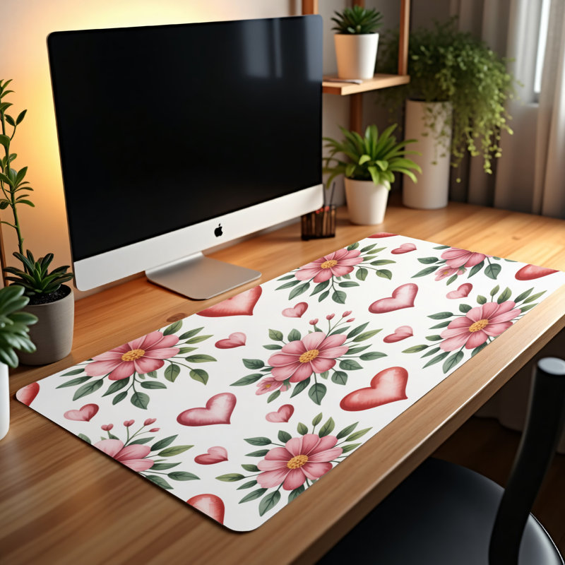 Polyester Desk Pad, 14.4x12.1