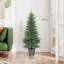 HOMCOM Artificial Cypress Trees Set of 2 UV Resistant Green-960276788