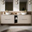 140mm Double Bathroom Vanity with Ceramic Basin