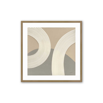 «Rhythm in Neutral Shades I», reproduction sur toile