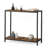 2-Tier Industrial Console Table, 33.8'' Rustic Brown & Black Entryway Table With Storage Shelf For Hallway & Living Room